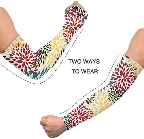 Апстрактни цвеќиња образец ракави ракави за да ги покриваат рацете за жени мажи против ракави за градинарски ракави ракави ракави за мажи