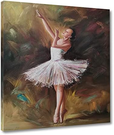 Аикоро рачно насликано масло за сликање балет балет танчер модерно платно уметност жена уметнички дела за дневна соба wallид декор 16