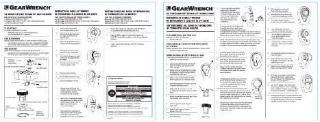 Gearwrench 3/8 Drive 84 Комплет за поправка на Ratchet Ratchet Ratchet - 81227F - 81227F