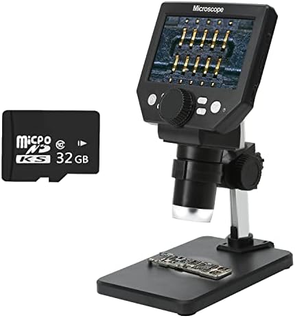 UF-АЛАТКИ 4.3 Инчен Лцд Дигитален Микроскоп СО 32gb TF Картичка, 1000x Зголемување, 12mp Ултра-Прецизно Фокусирање Камера 1080p Видео