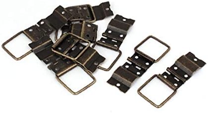 Поддршка за позиционирање на кутии X-Ree Case Retro Style Hinges Bronze Tone 37.5mmx16.5mm 8pcs (Caja Caja Estilo Retro Soporte