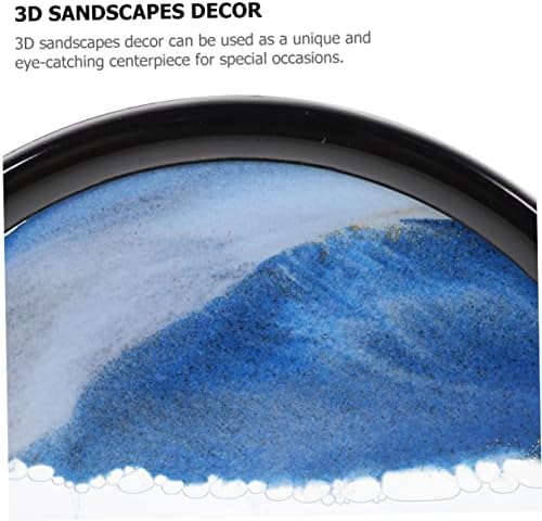Абаодам 5 парчиња 3Д Песок Сликарство Песочен Часовник Орнаменти Сина Вода За Домаќинството