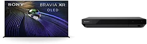 Sony A90J 83 Inch TV: Bravia XR OLED 4K Ultra HD Smart Google TV со компатибилност на Alexa XR83A90J- 2021 Model & Sony UBP- X700M 4K