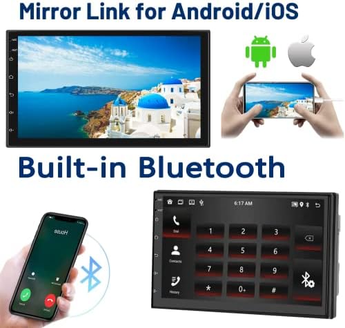 [2G+32G] ERTUAIWOA Android 11 Автомобил Стерео Со Безжичен Apple Carplay Auto, 7 Инчен Двоен Din Екран На Допир Автомобил Радио Со Bluetooth, Автомобил