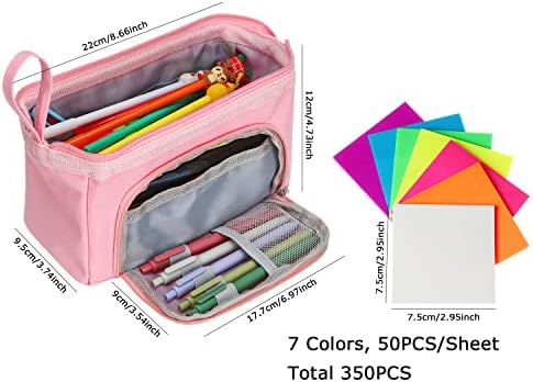 Gootrades кутија со молив со голем капацитет, торбичка за моливи за канцелариски материјали, преклопно дизајнирање платно рачно торба