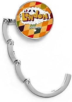 Loveубов Лондон Велика Британија Велика Британија, решетка за решетки, декоративно затворач за преклопување на преклопната закачалка