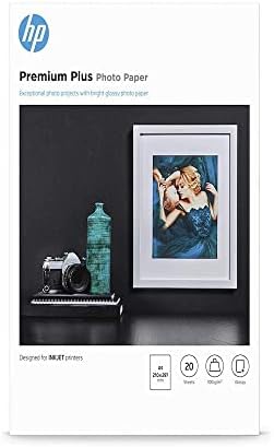 HP Premium Plus Glossy Photo Paper-20 SHT/ A4, 300GSM, бело