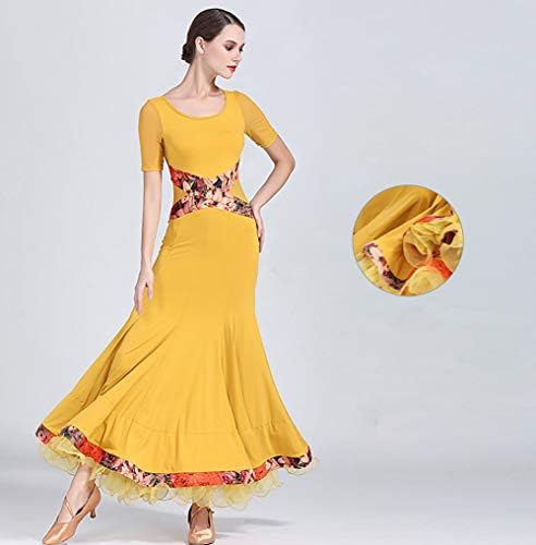 Modern Modern Dance Dance фустан за жени Национален стандард костум за танцување за конкуренција одличен костум за кратки ракави