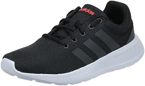 Adidas Mens Lite Racer CLN 2.0 трчање чевли, црна/јаглерод/соларна црвена боја, 11 САД