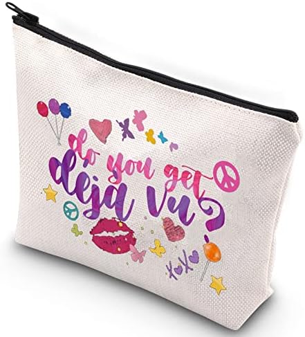 WZMPA Музички Фанови Козметичка Торба Музички Инспирирани Фанови Подароци Дали Добивате Торбичка За Патент За Шминка Дежа Ву