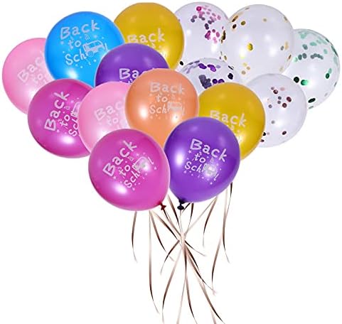Абаодам 15 парчиња 12 инчни Латекс Светки Балони За Враќање На Училиште Забава Декорација Партија Корист