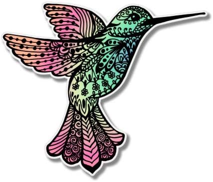 GT Graphics Hummingbird Прекрасна боја - Винил налепница водоотпорна декларација
