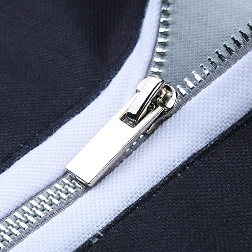 Ubst Zipper Polo кошули за мажи, летен пламен печати тенок вклопување со кратки ракави маица, вртејќи јака, случајни голф врвови,