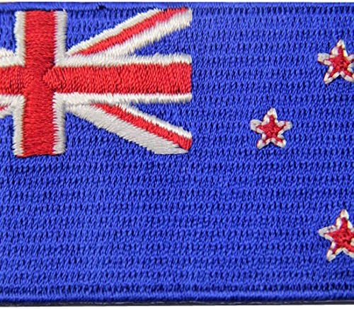 Новозеландско знаме извезено киви амблем железо на шиење на национална лепенка