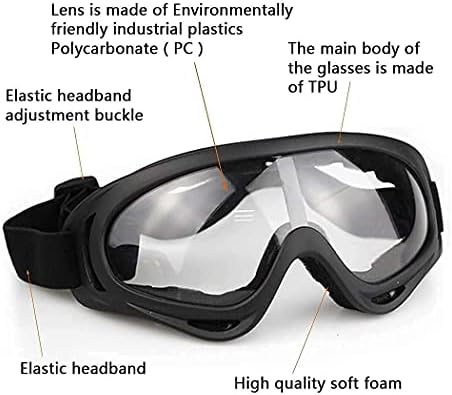 Autacc Airsoft заштитна опрема за опрема, половина маска за лице од лице со заштита на ушите и тактички очила за деца возрасни