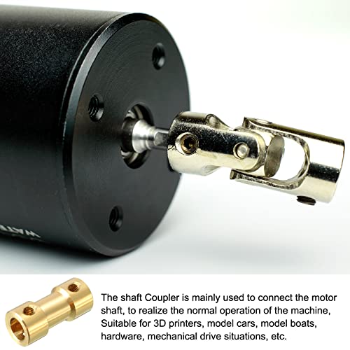 Rebower Цврста Спојка Бакар Вратило Спојка Приклучок Моторни Додатоци [ЗА 3D Печатач] - 5mm до 5mm Создаден L20 x D9/Злато