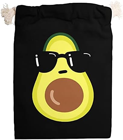 Смешноста на слатки авокадо за еднократно платно торбички со торбичка за влечење за патувања за патувања секојдневно