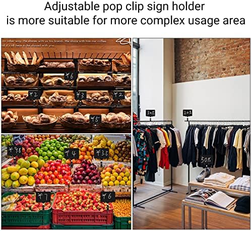 Ајуанб мини пластичен знак на табла со клип, 10 парчиња 5,7 x 3,9 инчи избришани табли за табла за табла за супермаркети за малопродажба