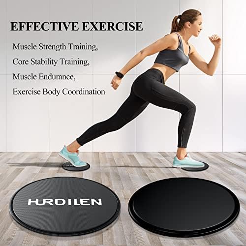 Лизгачи на јадрото на Hardilen, вежбање дискови со двојна употреба на двојна употреба на подови на тепих и дрвени предмети, лесен и совршен фитнес