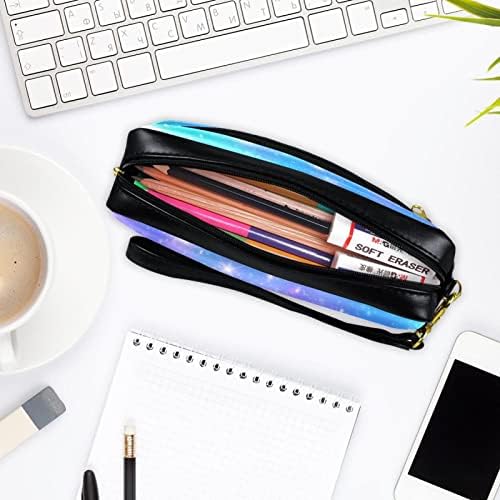 Галакси еднорог виножито за молив со молив, кутија за пенкало за тинејџери, држач за канцелариски материјал, сочинуваат торбичка