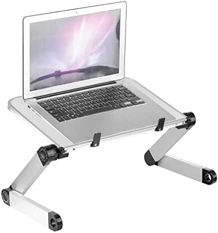 XBWEI Алуминиумски легура лаптоп преносен преклопен прилагодлив лаптоп биро за компјутерска табела за стоп -табела за склопување