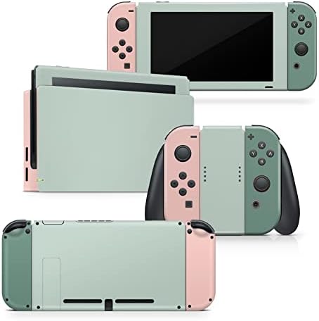 Зачуден дизајн ретро пастелна класична кожа компатибилна со кожи од Nintendo Switch Decal, Switch налепници винил 3М во боја, блокирање