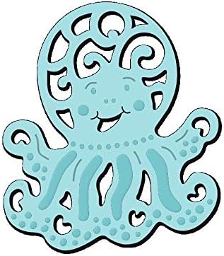 Слатка Дикси разиграна октопод умре, 6,3х5,5х0,1 см, сива