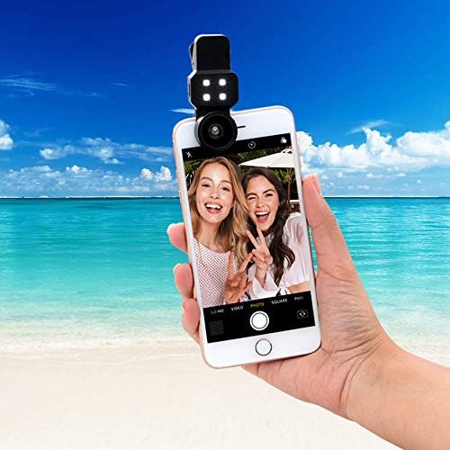 Комплет за леќи за камера Дан Адора за iPhone, Samsung, Pixel и други паметни телефони, 3 опции за леќи - супер широки леќи 0,4x, леќи Fisheye
