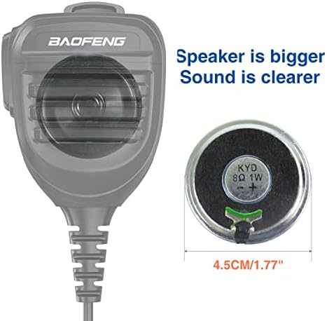 Микрофон за водоотпорен звучник на Baofeng IP54 MIC-от за далечинско рамо MIC UV-9R UV-9R PLUS UV-9RPRO UV-9G GMRS-9R UV-XR GT-3WP