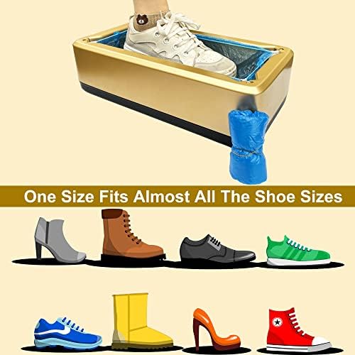 Повторно употреба на 100 пакувања капаци за чевли за еднократна употреба, нелизгање, водоотпорен, доказ за прашина, една големина најмногу