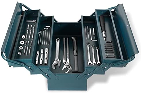 Cantilever Tool Box WBLLG 21 инчен метална алатка кутија преносна кутија за складирање на преклопување со 3-слој со 5-лента со мулти-функционална