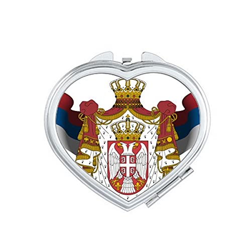 Србија Национален амблем Земја на огледало за зголемување на патувањето Преносен рачен џеб шминка