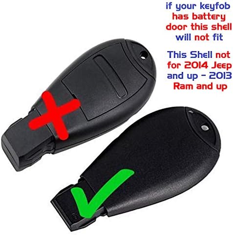 1 Нов влез без клуч 5 копчиња Далечински старт автомобил FOBIK Key FOB SHELL / CASE M3N5WY783X IYZC01C за командант на epип и Гранд Чероки