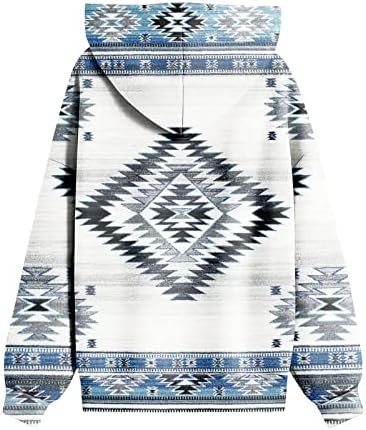 Шусуенски женски дуксери Ретро етнички кошула за џемпери Божиќни геометриски печати со долг ракав влечејќи врвови на врвови