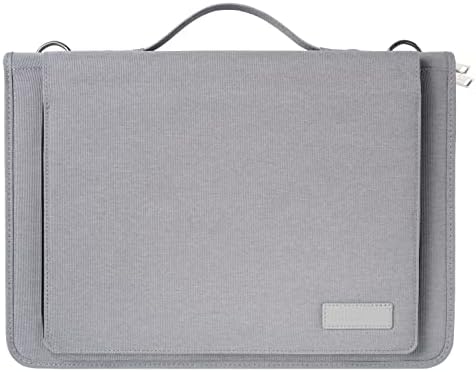 Брунел Греј Кожа Лаптоп Месинџер Случај-Компатибилен СО ASUS Chromebook Flip CM5 15.6