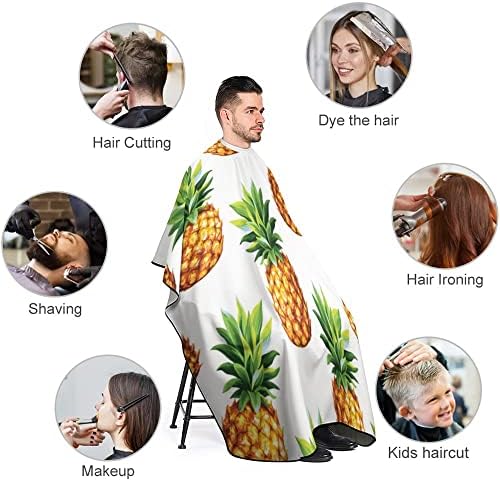 Вантасо тропски ананас бербер наметка за мажи жени деца професионални, големи престилка за фризури за коса за сечење на коса фризер