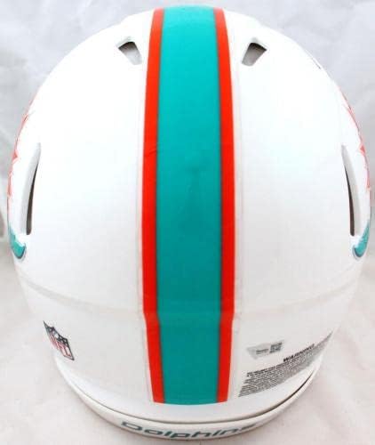Џејлен Вадл Автограм Мајами Делфини Ф/С Брзина Автентични Шлем-Фанатици-Автограм Нфл Шлемови