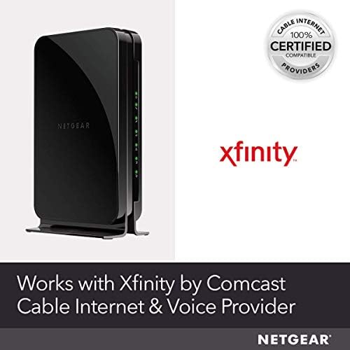 Netgear Кабелски Модем Со Глас CM500V - За Xfinity Од Comcast Интернет &засилувач; Глас | Поддржува Кабелски Планови До 300 Mbps