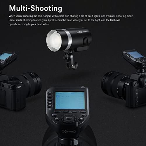 Godox V1-C Тркалезна Глава Камера Flash Speedlite Компатибилен За Canon, 76Ws TTL 2.4 G X Безжичен 1 / 8000S HSS Flash За Canon Со Godox XProII-CTTL