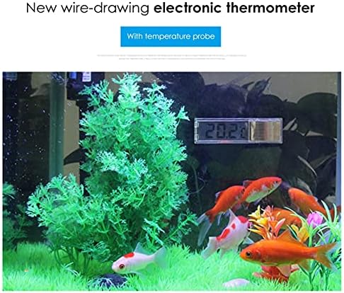 Термометар на аквариум Suoteng, аквариум термометар LCD 3D дигитално електронско мерење на температурата за мерење на рибината мерач на температура