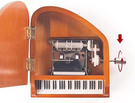 Phonme Hand Piano Music Box, DIY музички резултат, креативни дрвени музички кутии подароци за роденден Божиќ празник