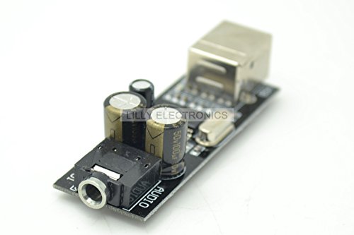 PCM2704 USB звучна картичка DAC DECODER табла засилувач Elna RFO капацитет