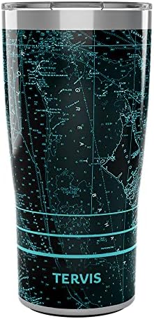 Tervis Наутичка Колекција Карибите Шема Троен Ѕид Изолирани Гимнастик, 20oz, Нерѓосувачки Челик