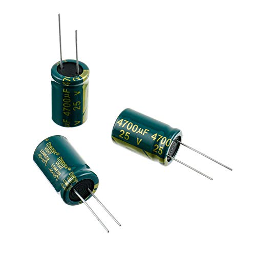 Bojack 16x25mm 4700 UF 25 V 4700 MFD ± 20% висока фреквенција и ниска импеданса алуминиумска електролитски кондензатори