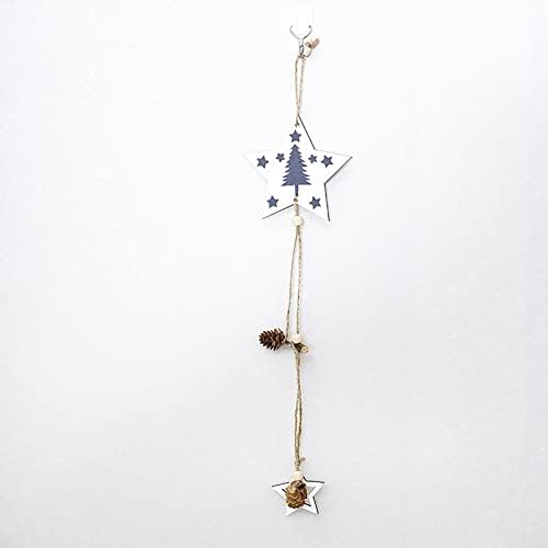 Лустерски кристални конектори игла дрвена pendвезда приврзова Божиќна декорација ознака елка за украсување приврзоци големи виси