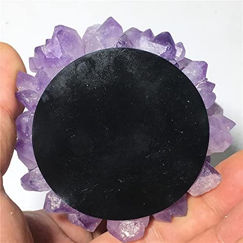 Природен кристал природен камен аметист свеќник магичен кварц Ctystal homedecoration Raw Gemstone Reiki Seching Cluster примерок