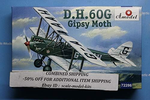 Amodel 72286-1/72 de Havilland Dh.60G Gipsy Moth, комплет за пластичен модел на скала