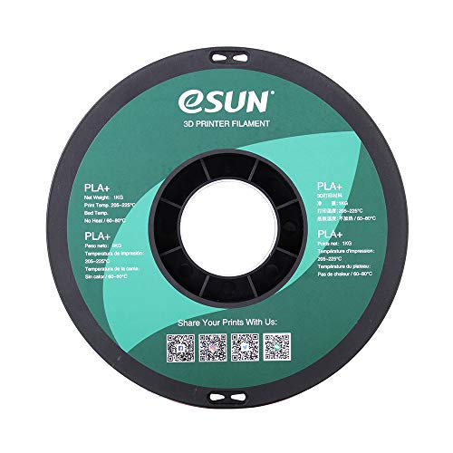 ESUN 3MM Black PLA PRA 3D филамент за печатач 1kg spool, вистински дијаметар 2,85 mm +/- 0,05 mm, црно