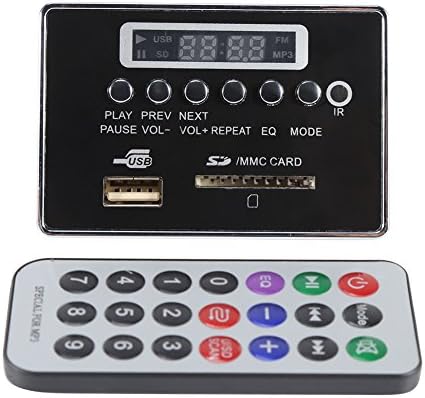 MP3 Decoder Board, Bluetooth Audio Decoder Module Remote Digital LED Decoder Decoder Board Поддршка USB/SD/TF картичка/FM радио