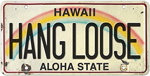 Гроздобер Хавајски регистарски таблички - Сувенир со регистарски таблички со возила 6x12 инчи регистарска табличка